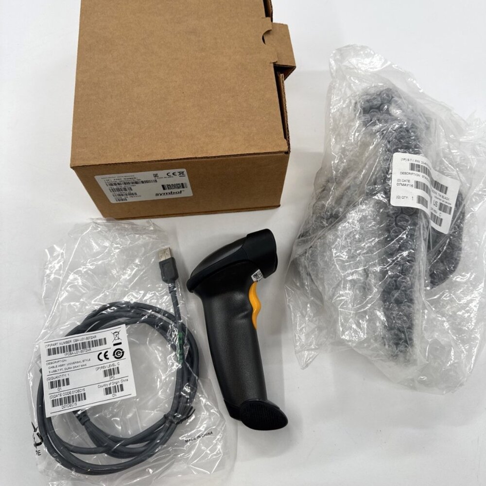 Zebra Motorola Symbol LS2208 Barcode Scanner Reader Kit & USB Cable SR20007R-NA